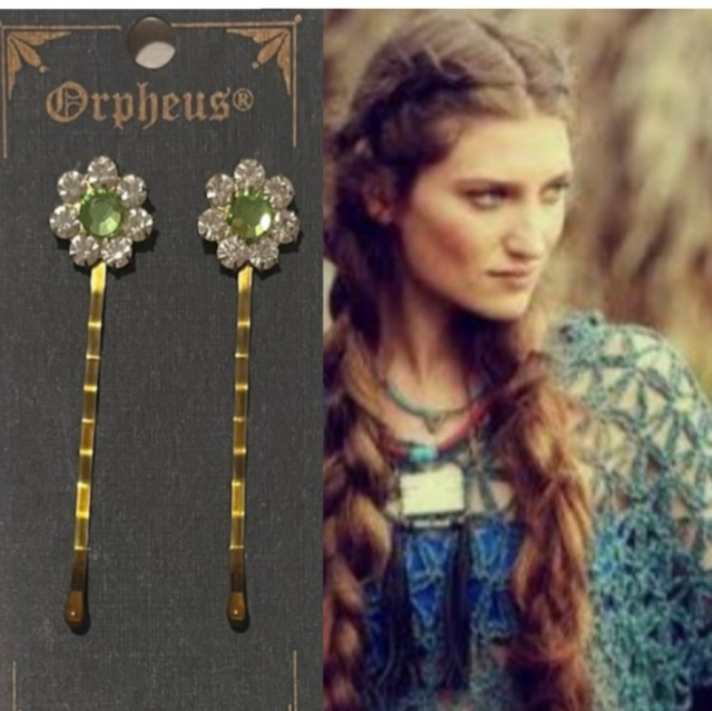 Hair Clip Romantic Flower Bobby Pin Reproduction Vintage Style Hair Jewelry